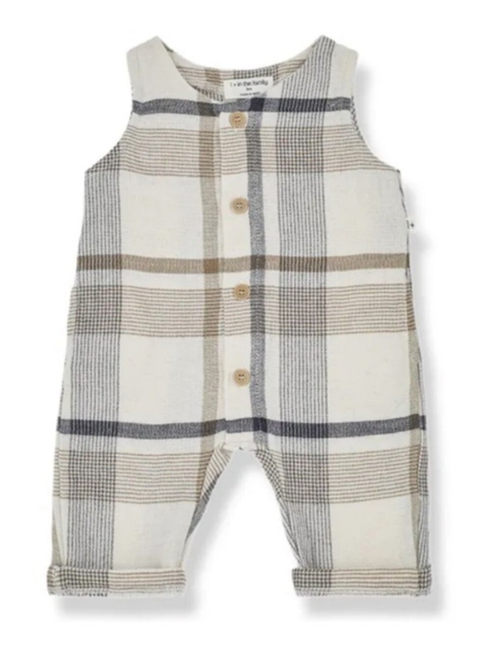 +1 In The Family Plaid Jumpsuit